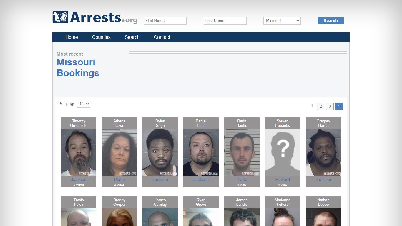 Missouri Arrests and Inmate Search